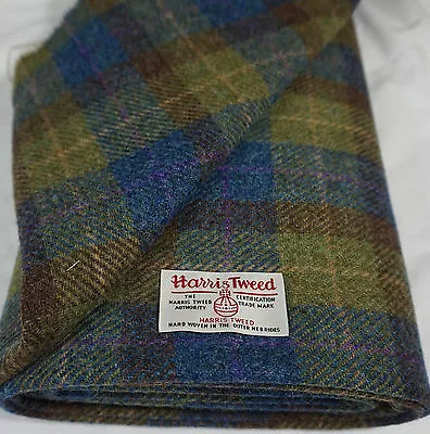 Harris Tweed Fabric & Labels 100% Wool Craft Material - Various Sizes Code.sep60 • £3.45