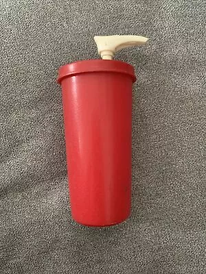 Vintage Tupperware Ketchup  Bottle Red  #1329-16 • $3.99