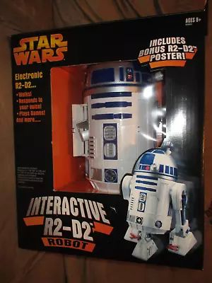 Hasbro Star Wars 2005 Voice Activated R2-D2 INTERACTIVE ASTROMECH DROID Sealed • $249.99