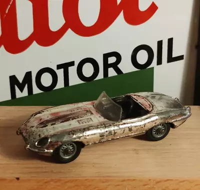 1960 Vintage Corgi Toys E-type Jaguar Convertible Model 307 Chrome Diecast 1.43 • £9.99