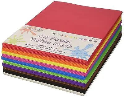 Dovecraft Essentials A4 Creative Foam Sheets Assorted Colours 50 Sheets Brights • £8.89
