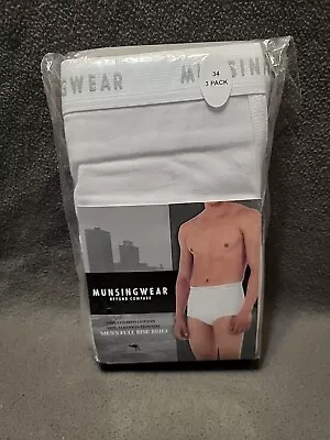 Munsingwear Men's Full Rise Briefs 3 Pair Pack Size 34 Kangaroo Pouch • $40