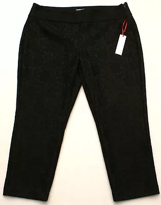 Womens ELLE Lady In Lace Black Ankle Pants Size 18 Inseam 26  NEW $54.00 • $20.39