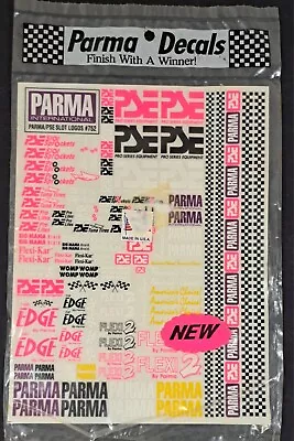 $11.95 • Buy Vintage Parma International PSE Logo Slot Car Decal Set 1/24 1/32 Edge Flexi 2