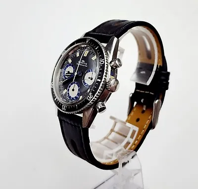 Men SWISS Vintage 70's CHRONOGRAPH Watch FORTIS  Marinemaster  8001. Manual Wind • $6099.99