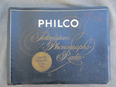 Vintage 1956 Mid Century Philco Television Tv Set & Phonograph Dealers Catalog • $25.99