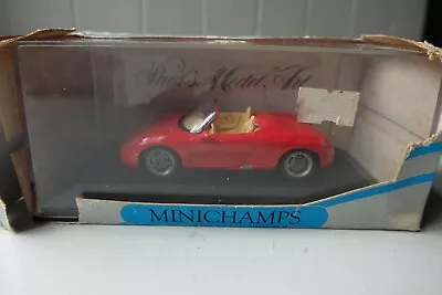 Minichamps 063132 Porsche Boxster Model Diecast Car 1:43 Indischrot Red • £9.99