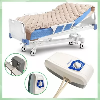Hospital Bed Alternating Air Pressure Mattress Pad Quiet Pump Bedsore Ulcer • $69.99