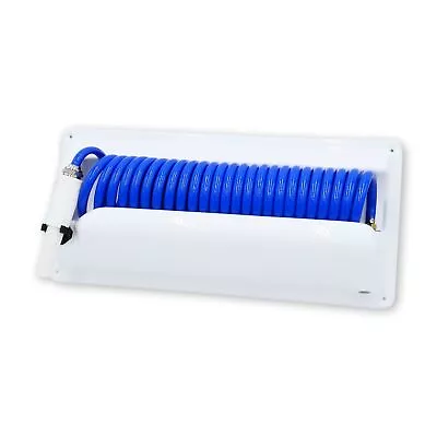 T-H Marine Coiled Washdown Hose System - 25' Wash Down Hose Nozzle Holder ... • $218.89