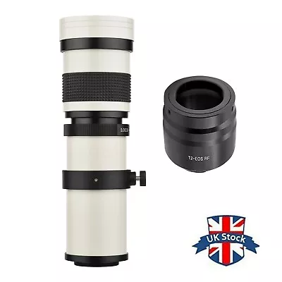 Camera MF Telephoto Zoom Lens F/8.3-16 420-800mm For Canon EOS R/ R3/ R5/R6 L7Q5 • £53.99