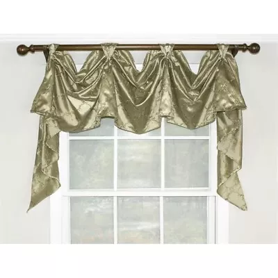 RLF Curtain Window Valance 50” Victory Swag Sage • $35