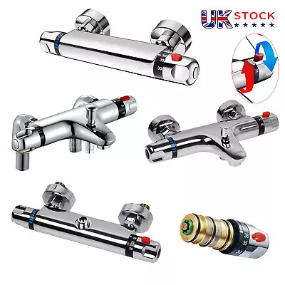 £37.99 • Buy Exposed Thermostatic Shower Mixer Valve Tap Bar Exposed Bar Chrome 1/2  Outlet