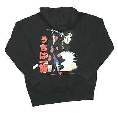 Hypland Naruto Itachi Uchiha Pullover Hoodie Adult Medium Black 2002 Anime Mens • $29.99