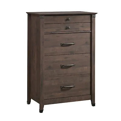 Sauder 419081 Carson Forge 4-Drawer Chest Coffee Oak® Finish • $356.99