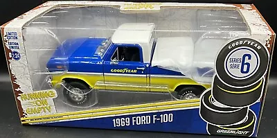 1:24 Goodyear Tyres 1969 Ford F100 W/bed Cover Running On Empty  • $73.99