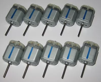 10 X Mabuchi 12V FC-280 DC Motor - 10k RPM - Long 21mm Shaft - Push-in Terminals • $27.95