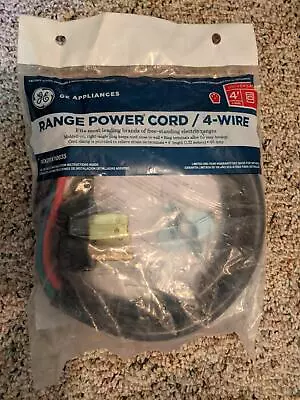 GE Appliances - Range Power Cord - 4-wire / 4-Prong - Brand New Free Shipping  • $19.99