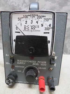 Vintage Electronics Test Bench GE Variable Transistorized Power Supply Mod 1020 • $65