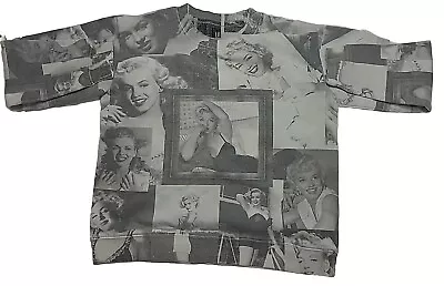 Vintage Marilyn Monroe Crew Neck Sweatshirt By Red Carpet Noir Womens LRG • $16.99