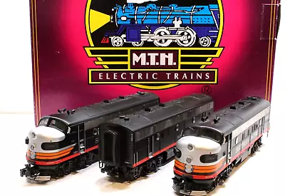 $750 • Buy MTH F-7 ABA Black Widow Southern Pacific Diesel Engine Set PS 2.0 20-2552-1