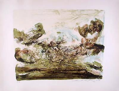 $5900 • Buy ZAO WOU-KI - Lithography Signed Numbered And Dated 1968 - Composition #185