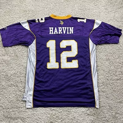 Minnesota Vikings Jersey Men 2XL XXL Purple Reebok Percy Harvin NFL Football • $29.99