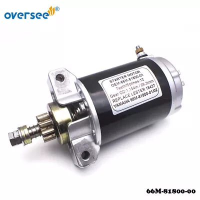 Starter Motor 66M-81800 For YAMAHA Outboard 4 Stroke F15ESH Mercury 50-893894 • $91.16