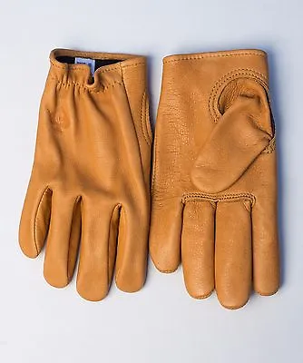 Kevlar-Lined Leather Motorcycle Gloves (Tan) - USA MADE - Free Shipping (USA)!! • $119.99