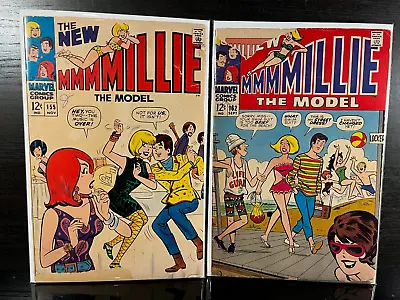 Marvel Comics THE NEW MILLIE THE MODEL 155 162 Silver Age Lot Mmmmillie 1 2 1967 • $14.50