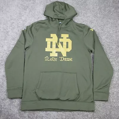 Notre Dame Fighting Irish Sweater Mens Large Green Hoodie Sweatshirt UA Storm • $29.99