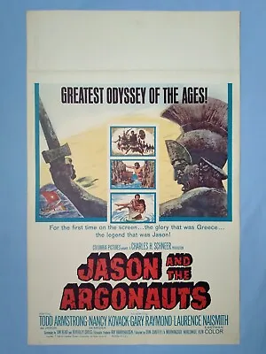 JASON AND THE ARGONAUTS (1963) Rare Original US 14 X22  Window Card Movie Poster • £100