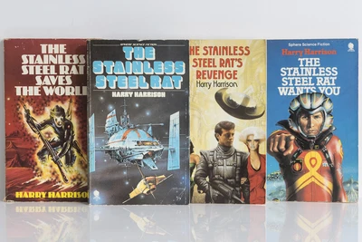 HARRY HARRISON Stainless Steel Rat 4-7 Rat's Revenge Saves The World Wants You • £15
