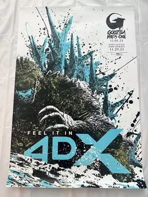 GODZILLA: MINUS ONE - 27 X40  D/S Original Movie Poster One Sheet 2023 RARE 4DX • $149.99