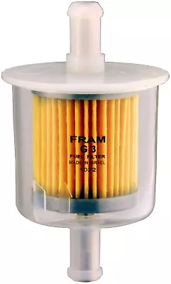 Fram G3 Fuel Filter In-Line 5Micron Paper 3/8 In Hose Barb Plastic • $9.93