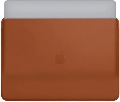 Original Apple Leather Sleeve For 15 Inch MacBook Pro Saddle Brown (MRQV2ZM/A) • $39.20