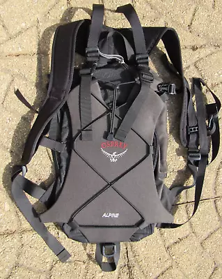 Osprey Alpine Backpack Frontpack Black Trail Gear Hiking Lightweight Camping Bag • $42.97