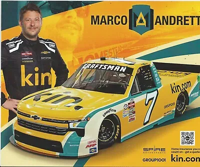 New!! 2024 Marco Andretti #7 Nascar Craftsman Truck  Kindotcom  Postcard! • $2.24