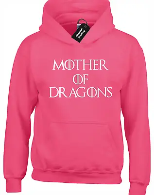 Mother Of Dragons Hoody Hoodie Game Of Khaleesi Daenerys Thrones Direwolf • £16.99