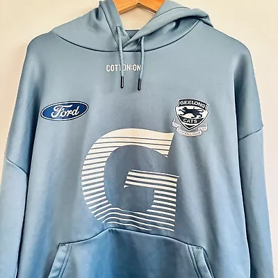 Geelong Cats AFL On Field Cotton On Hoodie Long Sleeve Footy Jumper Size 2XL 18 • $38