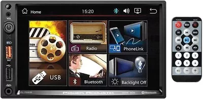 Power Acoustik PL-700HB 2 DIN AUX/USB Media Player Bluetooth Android Phone Link • $62.90