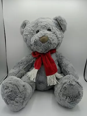 Holiday Time Classic Plush Gray Teddy * Cute * New * 14 Inch • $32.47