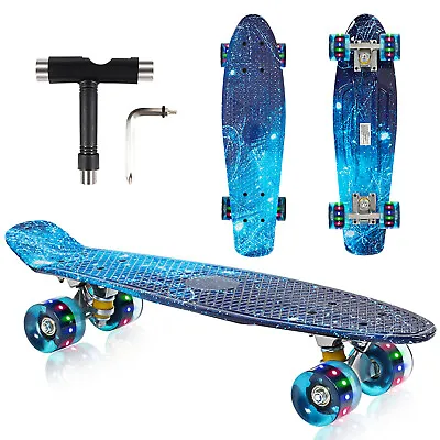 Complete 22 Inch Mini Cruiser Skateboard For Beginner With Sturdy Deck • $24.99