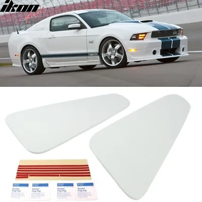 Fits 10-14 Ford Mustang GT350 Style Side Quarter Window Louver Painted White #YZ • $55.99