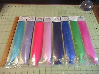 8 Big Body Fibers Hanks Fly Tying Material Jigs Flies Streamers Tackle Crafters • $49.99