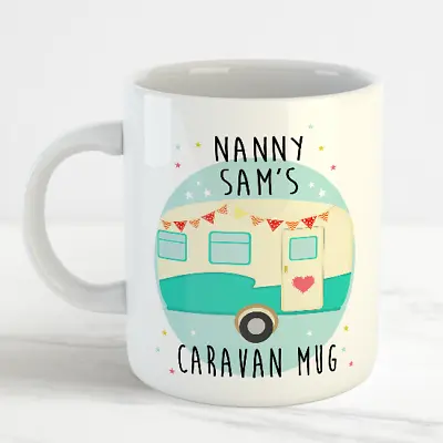 Personalised Nannys Caravan Mug Coffee Mug Tea Cup Birthday Gift Camper Van • £9.99
