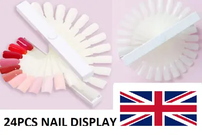  Display Nail Art Key Ring Wheel Fan Polish Practice Color Pop Tip Sticks UK  • $3.78