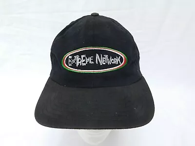 Vintage Extreme Network Mountain Dew Black Adjustable Baseball Cap Hat • $13.99