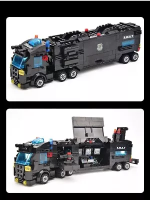 £57.09 • Buy Police Truck  Building Blocks City Machine Helicopter Car  Figures Educational