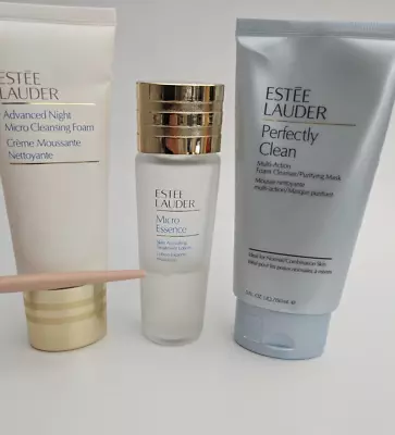 £19.99 • Buy Set Of ESTEE LAUDER Micro Cleansing Foam, Micro Essence & Foam Cleanser/Mask