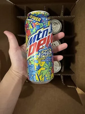 Mountain Dew Cake Smash - Pack Of 6 Full 16 Oz Cans And Promotion Poster Mtn Dew • $83